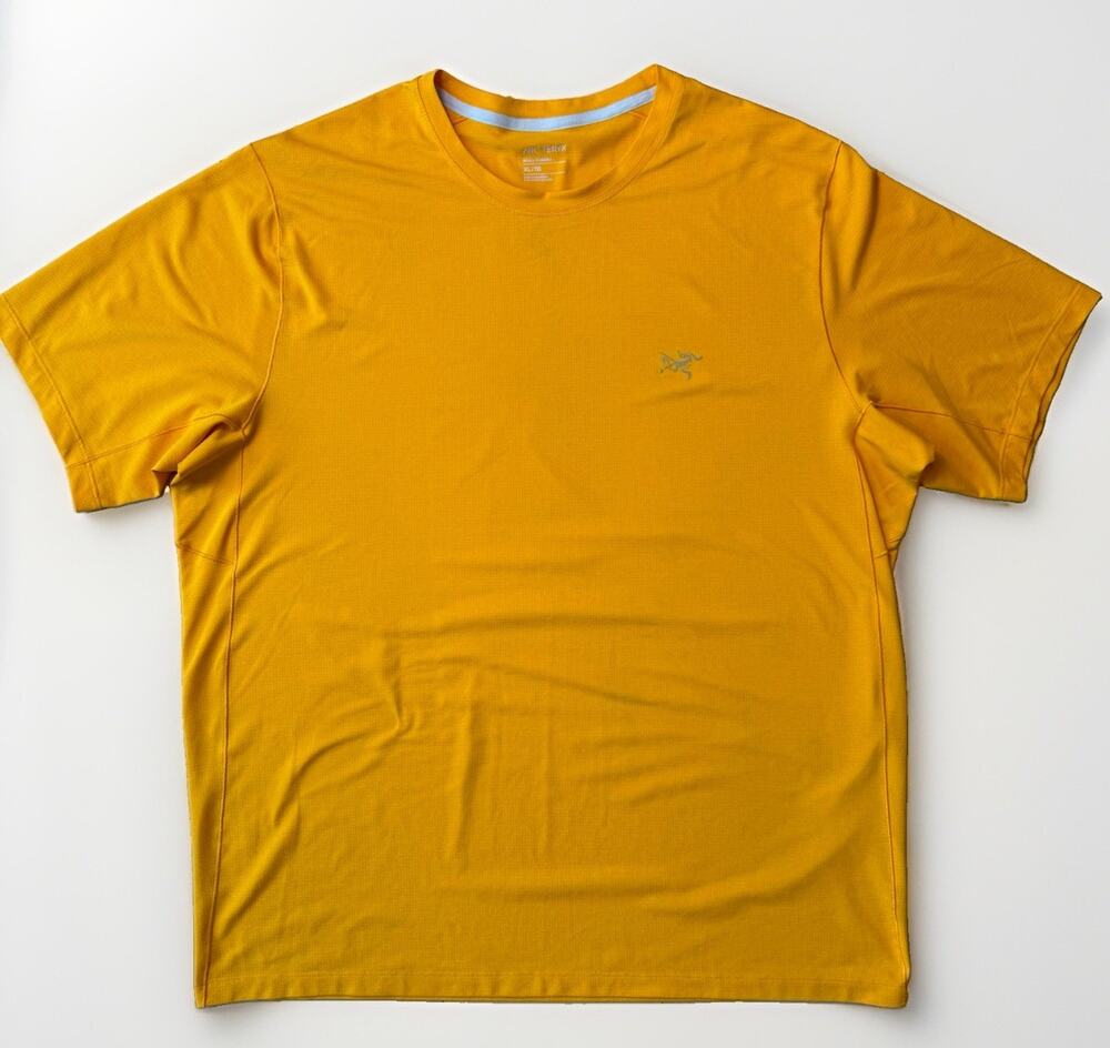 Arc'teryx Cormac Crew Shirt XL Orange Short Sleeve Hiking Utility Sportswear